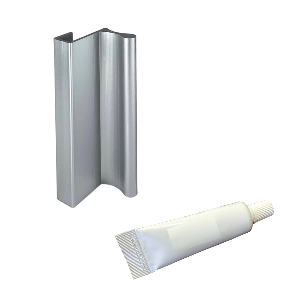 Gordon Glass&amp;#174; 3&quot;Satin Anodized Frameless Shower Door Pull Handle Kit | DPH3