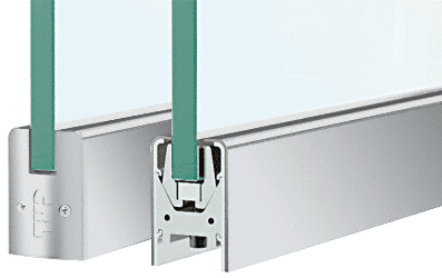 C.R. Laurence CRL Satin Anodized 35-3/4&quot; Low Profile Door Rail | DR2SSA12S