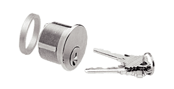 C.R. Laurence CRL Brushed Stainless Steel Mortise Keyed Cylinder | DRA10BS