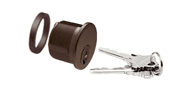 C.R. Laurence CRL  Dark  Bronze Mortise Keyed Cylinder | DRA10DU
