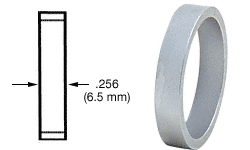 C.R. Laurence CRL Brushed Stainless .256&quot; Straight Cylinder Ring | DRA256BS