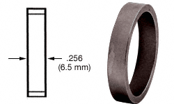 C.R. Laurence CRL Dark Bronze Anodized .256&quot; Straight Cylinder Ring | DRA256DU