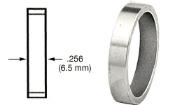 C.R. Laurence CRL Polished Stainless .256&quot; Straight Cylinder Ring | DRA256PS