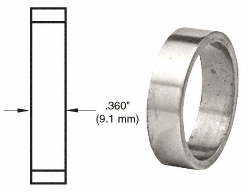 C.R. Laurence CRL Polished Stainless .360&quot; Straight Cylinder Ring | DRA360PS