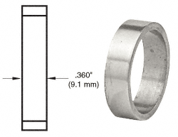 C.R. Laurence CRL Satin Anodized .360&quot; Straight Cylinder Ring | DRA360SA