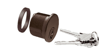 C.R. Laurence CRL Duranodic Bronze Keyed Cylinder for Center Lock with Deadlatch | DRA50DU