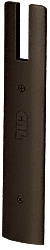 C.R. Laurence CRL Oil Rubbed Bronze End Cap for 1/2&quot; Glass 10&quot; Square Wedge-Lock Door Rail | DREC10S0RB