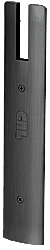 C.R. Laurence CRL Black End Cap for 1/2&quot; Glass 10&quot; Square Wedge-Lock Door Rail | DREC10SBL