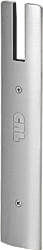 C.R. Laurence CRL Brushed Stainless End Cap for 3/4&quot; Glass 10&quot; Square Wedge-Lock Door Rail | DREC10SBS34