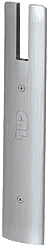 C.R. Laurence CRL Brushed Stainless End Cap for 1/2&quot; Glass 10&quot; Square Wedge-Lock Door Rail | DREC10SBS