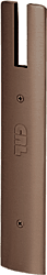 C.R. Laurence CRL Dark Bronze Anodized End Cap for 3/4&quot; Glass 10&quot; Square Wedge-Lock Door Rail | DREC10SDU34
