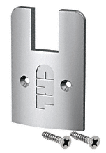 C.R. Laurence CRL Brushed Stainless Low Profile End Cap With Screws | DREC2SBS