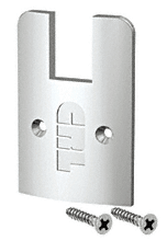 C.R. Laurence CRL Satin Anodized Low Profile End Cap With Screws | DREC2SSA