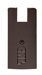 C.R. Laurence CRL 4&quot; Square Oil Rubbed Bronze End Cap for CRL 3/4&quot; Glass Wedge-Lock Door Rail System | DREC4S0RB34