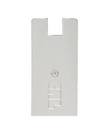C.R. Laurence CRL Brushed Stainless Anodized End Cap For 4&quot; Square for CRL Wedge-Lock Door Rail System | DREC4SBSA