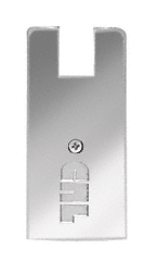 C.R. Laurence CRL 4&quot; Square Polished Stainless End Cap for CRL 3/4&quot; Glass Wedge-Lock Door Rail System | DREC4SPS34