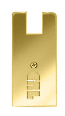 C.R. Laurence CRL Polished Brass End Cap for 4&quot; Square 1/2&quot; Glass Wedge-Lock Door Rail | DREC4SPB