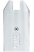C.R. Laurence CRL Brite Anodized End Cap for 4&quot; Tapered 1/2&quot; Glass Wedge-Lock Door Rail | DREC4TBA