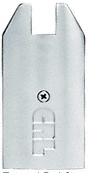 C.R. Laurence CRL Brite Brushed Anodized End Cap for 4&quot; Tapered 1/2&quot; Glass Wedge-Lock Door Rail | DREC4TBBA