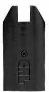 C.R. Laurence CRL Black End Cap for 4&quot; Tapered 1/2&quot; Glass Wedge-Lock Door Rail | DREC4TBL