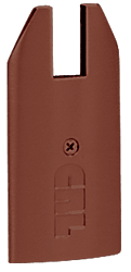 C.R. Laurence CRL Dark Bronze End Cap for 4&quot; Tapered 1/2&quot; Glass Wedge-Lock Door Rail | DREC4TDU