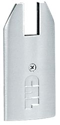 C.R. Laurence CRL Polished Stainless End Cap for 4&quot; Tapered 1/2&quot; Glass Wedge-Lock Door Rail | DREC4TPS