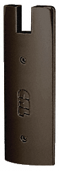 C.R. Laurence CRL Oil Rubbed Bronze End Cap for 6&quot; Square 3/4&quot; Glass Wedge-Lock Door Rail | DREC6S0RB34