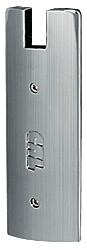 C.R. Laurence CRL Satin Brass End Cap for 6&quot; Square 3/4&quot; Glass Wedge-Lock Door Rail | DREC6SBS34