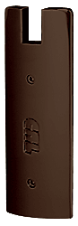 C.R. Laurence CRL Duranodic Bronze End Caps For 6&quot; Square for CRL Wedge-Lock Door Rail System | DREC6SDU