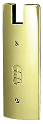 C.R. Laurence CRL Polished Brass End Caps For 6&quot; Square for CRL Wedge-Lock Door Rail System | DREC6SPB