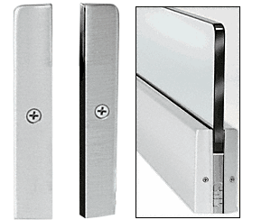 C.R. Laurence CRL Brushed Stainless 4&quot; Split Square End Cap | DRSEC4SBS