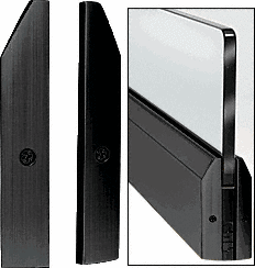 C.R. Laurence CRL Black 4&quot; Split Tapered End Cap | DRSEC4TBL