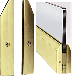 C.R. Laurence CRL Polished Brass 4&quot; Split Tapered End Cap | DRSEC4TPB