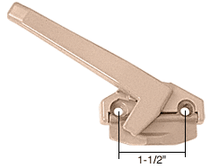 C.R. Laurence CRL Beige Left Hand Cam Handle; 1-1/2&quot; Screw Holes  | DS325BGE