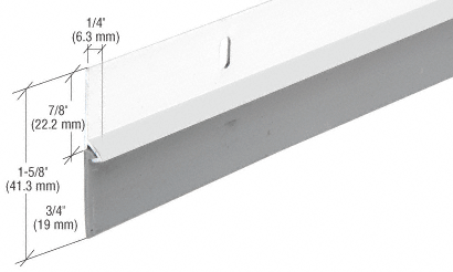 36&quot; White Finish Aluminum Door Sweep | DS37W1