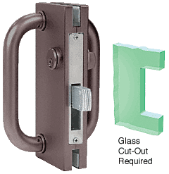 C.R. Laurence CRL 4&quot;x10&quot; Non-Handed Duranodic Bronze Finish Center Lock with Deadthrow Latch | DT410DU