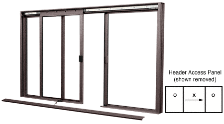 C.R. Laurence CRL DW Series Manual Deluxe Sliding Service Window OXO Duranodic Bronze without Screen | DW2600DU