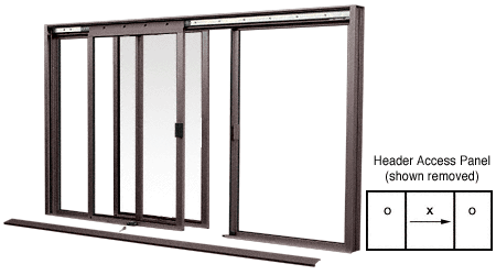 C.R. Laurence CRL DW Series Manual Deluxe Sliding Service Window OXO Duranodic Bronze with Screen | DW2800DU