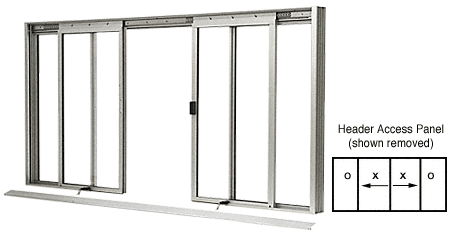 C.R. Laurence CRL DW Series Manual Deluxe Sliding Service Window OXXO Satin Anodized without Screen | DW3400A