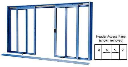 C.R. Laurence CRL DW Series Manual Deluxe Sliding Service Window OXXO Painted without Screen | DW3400P