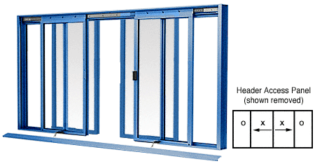 C.R. Laurence CRL DW Series Manual Deluxe Sliding Service Window OXXO Painted with Screen | DW3600P