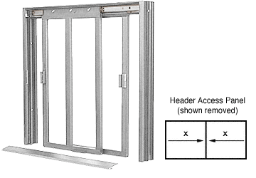 C.R. Laurence CRL DW Series Manual Deluxe Sliding Service Window XX Satin Anodized without Screen | DW4200A
