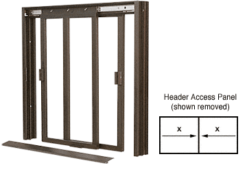 C.R. Laurence CRL DW Series Manual Deluxe Sliding Service Window XX Duranodic Bronze without Screen | DW4200DU
