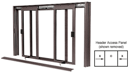 C.R. Laurence CRL DW Series Manual Deluxe Sliding Service Window XOX Duranodic Bronze without Screen | DW5000DU
