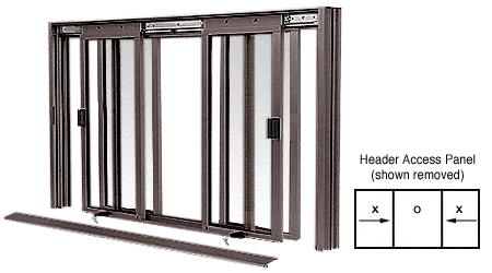 C.R. Laurence CRL DW Series Manual Deluxe Sliding Service Window XOX Duranodic Bronze with Screen | DW5200DU