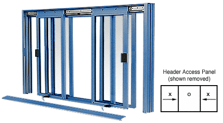 C.R. Laurence CRL DW Series Manual Deluxe Sliding Service Window XOX Painted with Screen | DW5200P