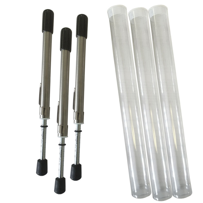 Door Pressure Gauge, 0-35 Lbs with Plastic Protective Tube - 3 Pack | DPG35T3