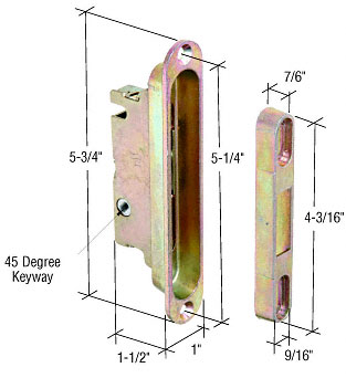 Patio Door Hardware | Patio Door Locks | Mortise Locks  | E2469