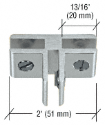 CRL Chrome Anodized Aluminum Three-Way 90 Degree Glass Connector | E314A