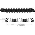 Gordon Glass&#174; Slider to Slider Accordion Boot Seal, 5&quot; Compressed, 15&quot; Stretched - 25 ft | Spring clips are facing the same direction 